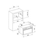 0009931 glemgas electric oven 90x60 cm glgfd997ix